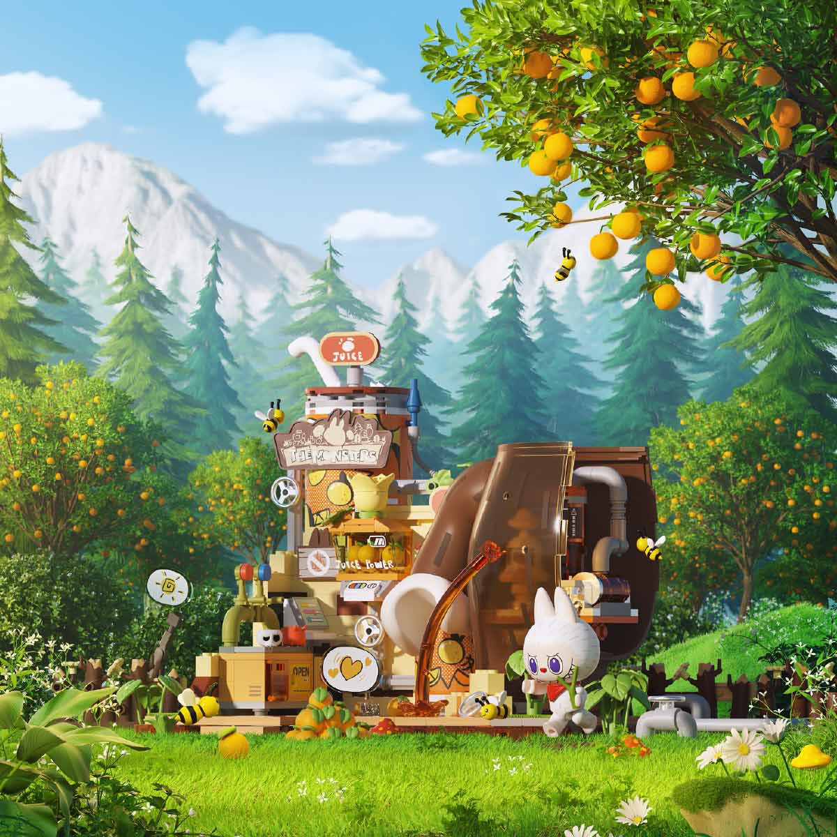 Labubu THE MONSTERS Forest Secret Base Series Blocks-Playful Home