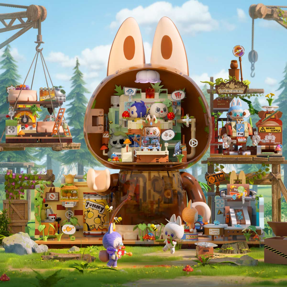 Labubu THE MONSTERS Forest Secret Base Series Blocks-Playful Home