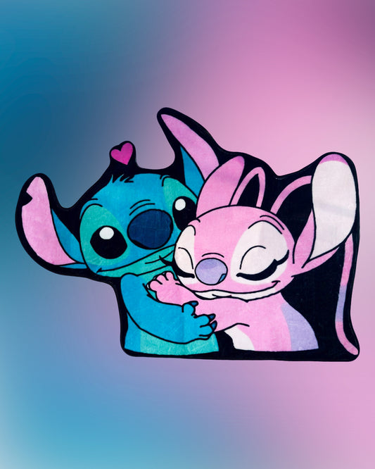 Stitch and Angel Love Rug