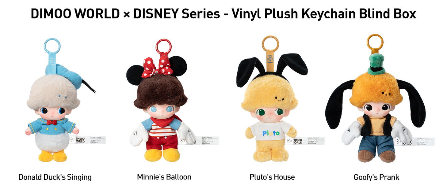 DIMOO World x Disney Vinyl Plush Keychain Blind Box