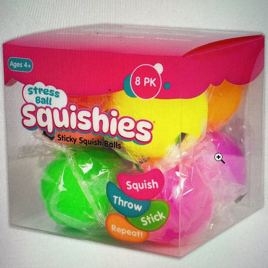 Sticky Fidget Stress Balls (8-Pack)