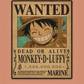 Monkey D. Luffy Wanted Poster Rug
