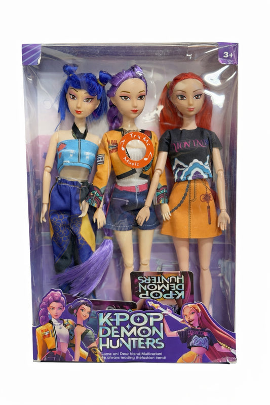 Kpop Demon Hunters Doll set of 3