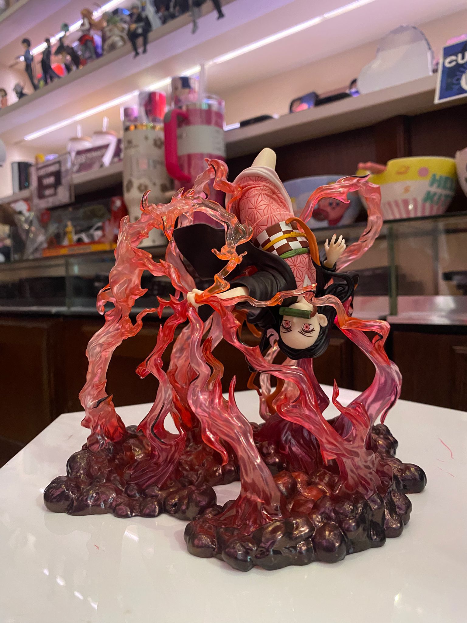 Exploding Blood Aniplex Nezuko Kamado Exploding Blood 1/8 Scale Figure - Demon Slayer ...
