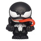Venom PVC figural bank, chibi style, front view on white