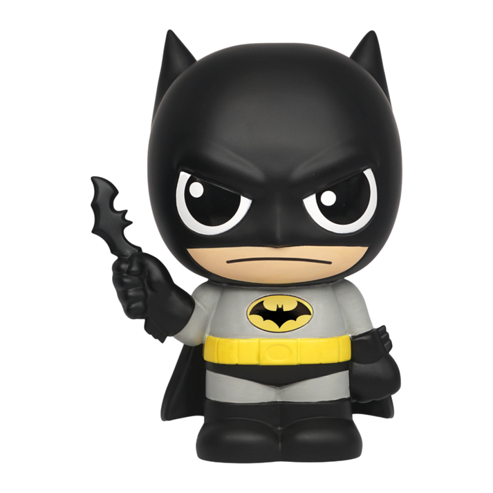 Batman PVC figural bank, chibi style, front view