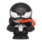 Venom PVC figural bank, chibi style, on dark background