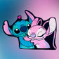 Stitch and Angel Love Rug