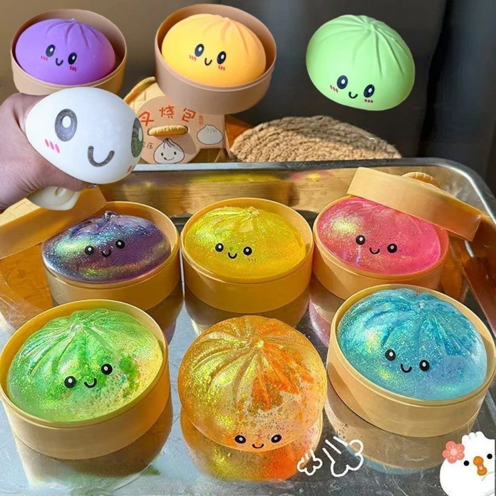 Mystery Dumpling squishy in assorted solid colors