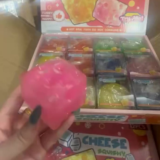 Cheese Squishy squeeze video